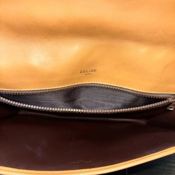 Celine Small Leather Pouch Brown - Picture 7 of 7